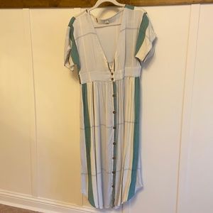 Linen midi dress